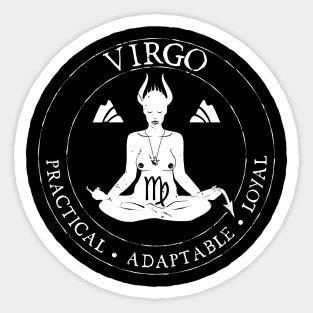 Virgo Zodiac Birthday Star Sign Zodiac Gift Sticker